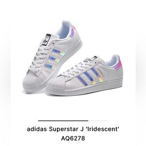 Adidas Kid's Superstar J Shoes - Iridescent